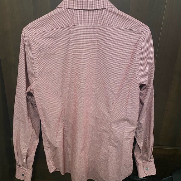 Express button down micro checkered print - Picture 2 of 4